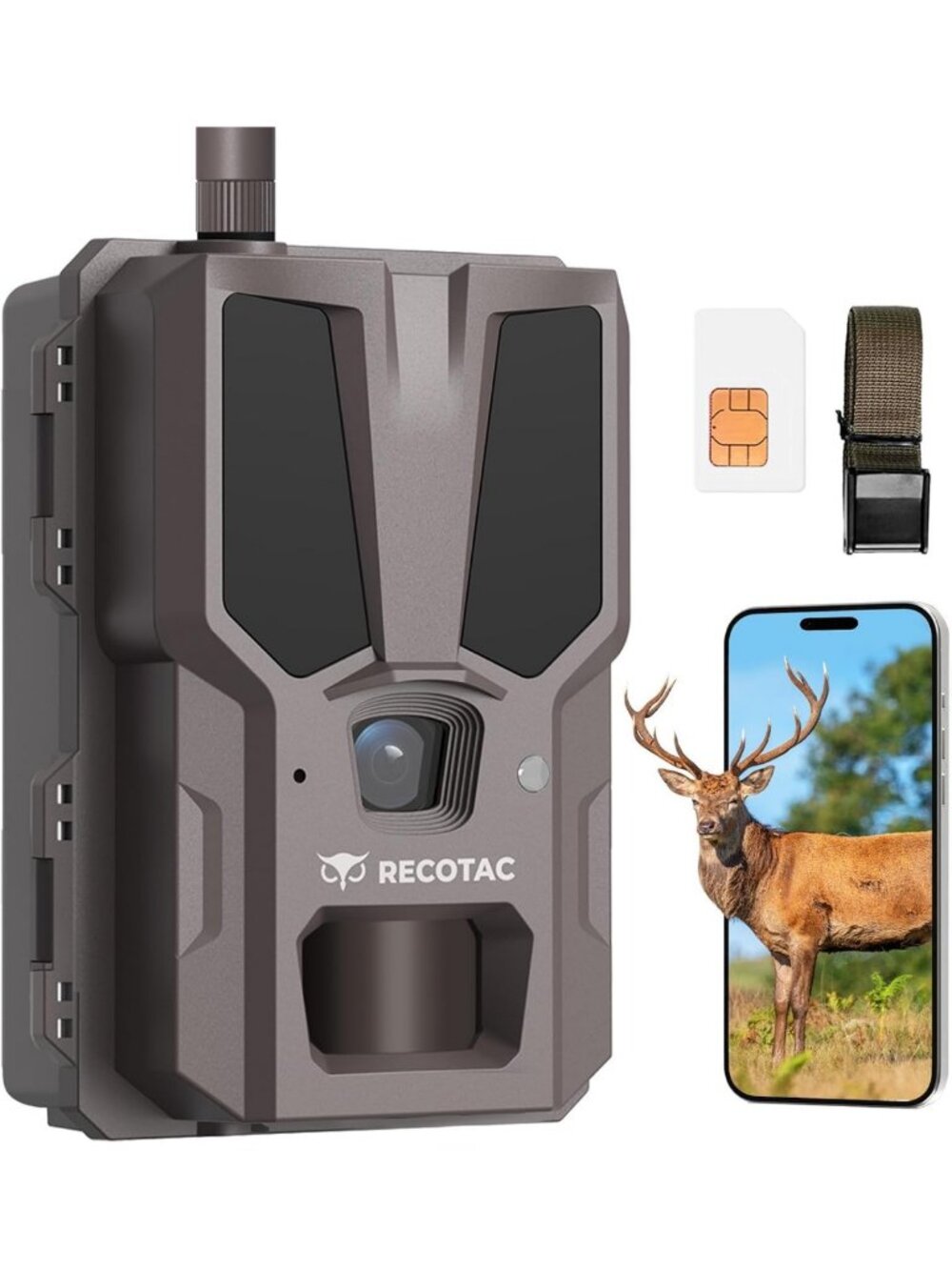 32MP 1296P Trail Camera with AI Upscale, 4G LTE, No Glow Night Vision, Fast